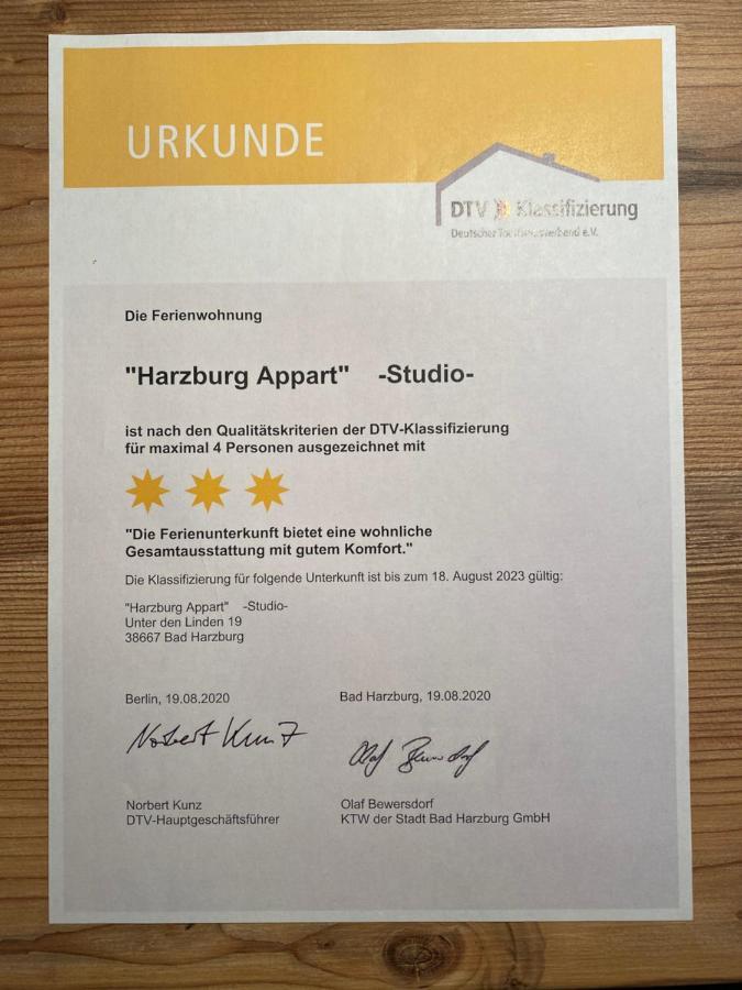 바트하르추부르크 Harzburg Appart Unter Den Linden 19 아파트 외부 사진